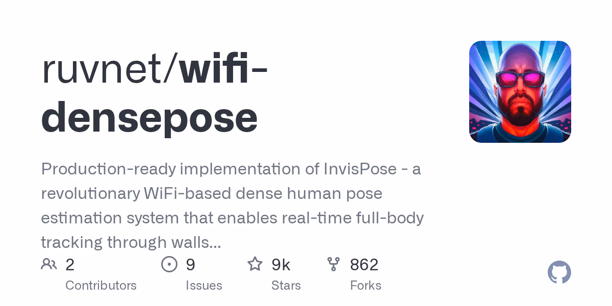 AI资讯:通过家用WiFi信号实时生成的密集人体姿态骨架重建图像
