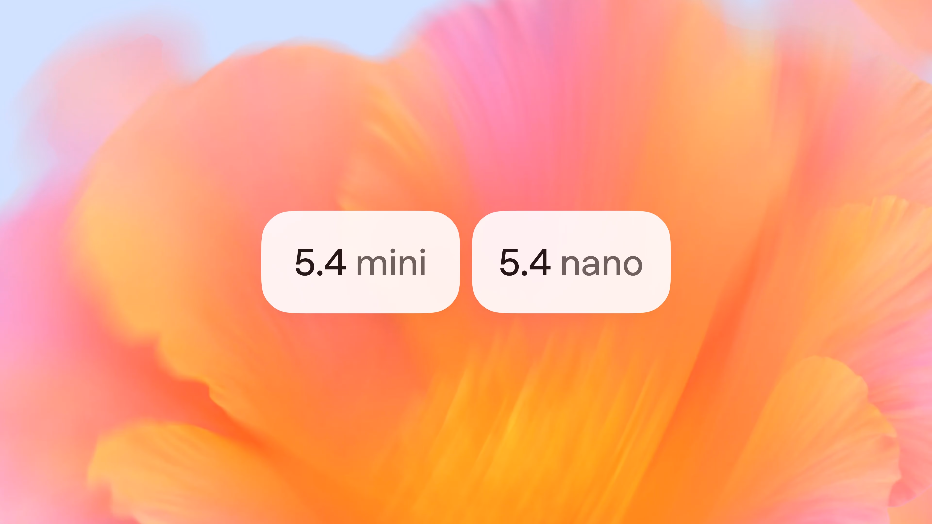 AI资讯:OpenAI官方发布GPT-5.4 mini与nano系列模型性能对比宣传图