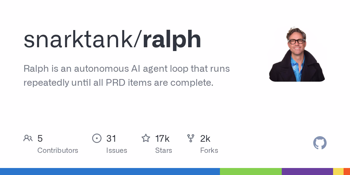 AI资讯:Ralph智能体正在根据产品文档编写并交付代码