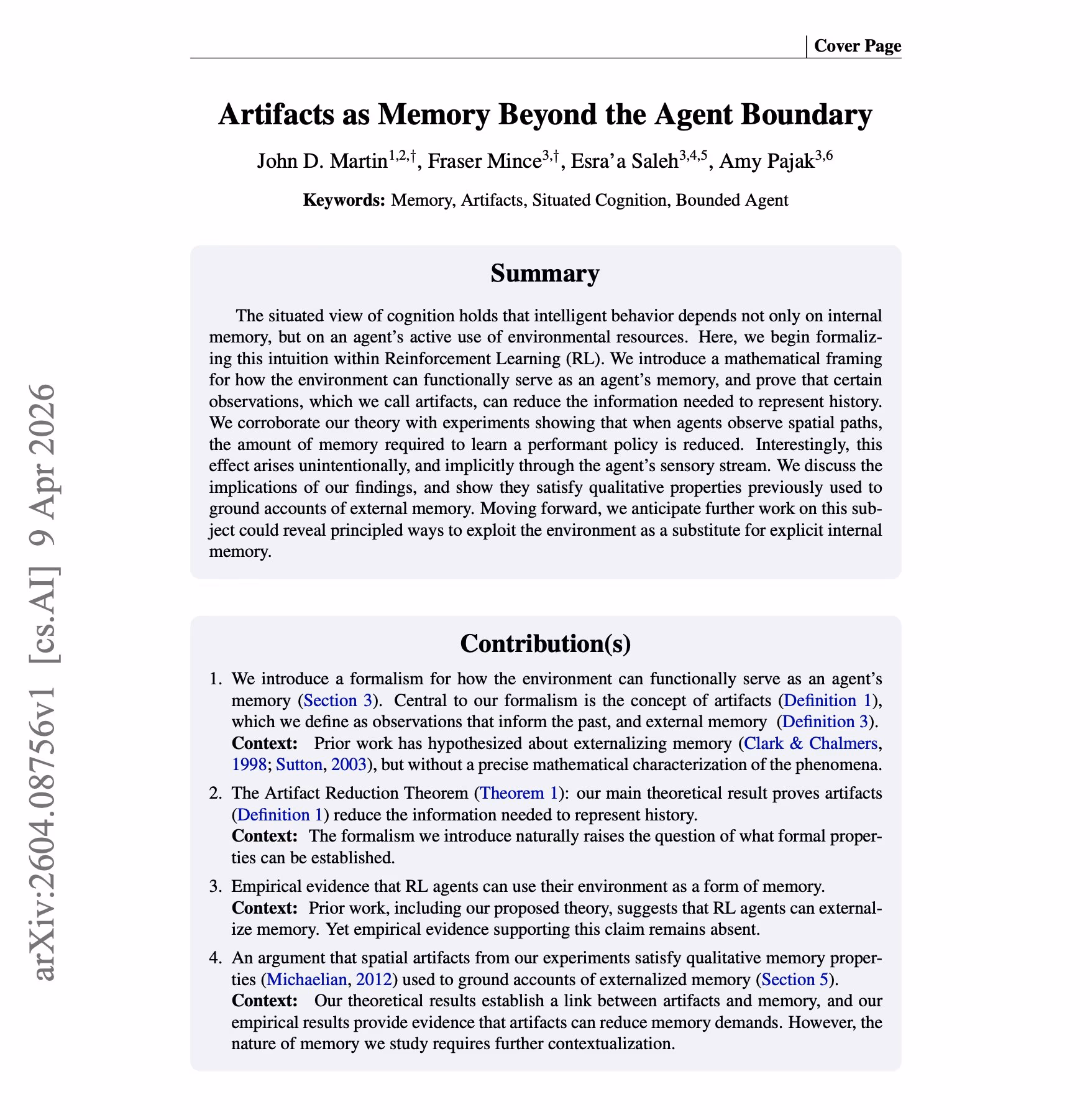 AI资讯:数学图表展示Agent如何通过外部物理痕迹获取记忆