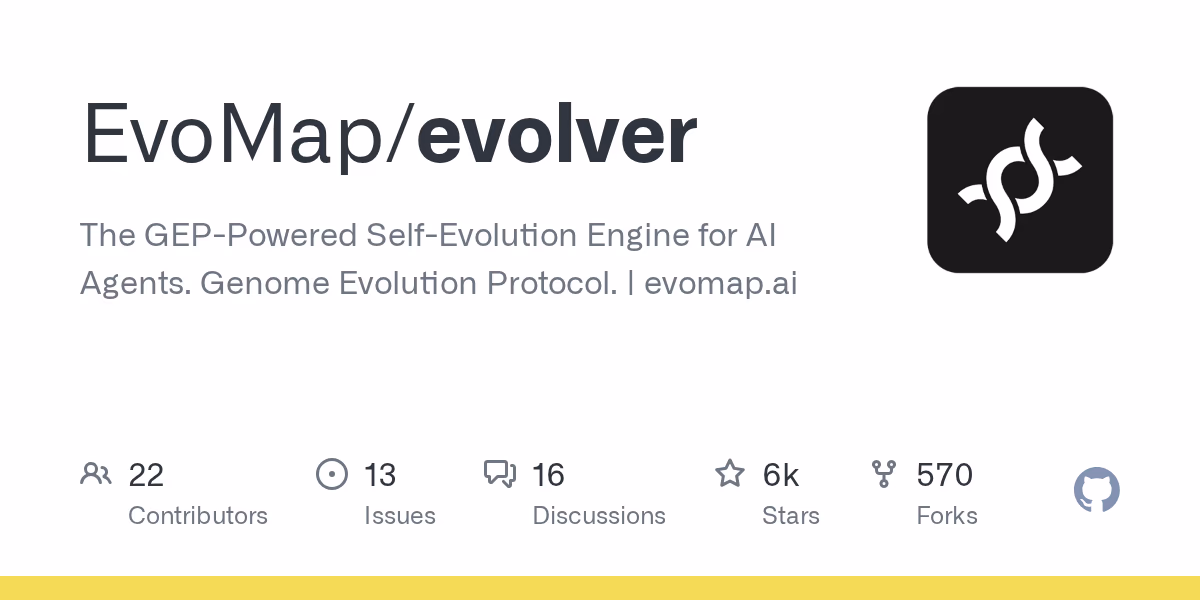 AI资讯:Evolver 智能体基因进化协议展示图