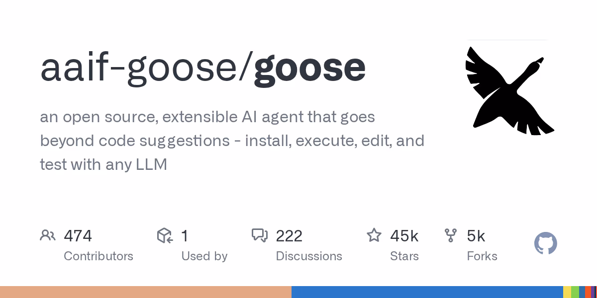 AI资讯:Goose智能体在终端执行代码测试画面