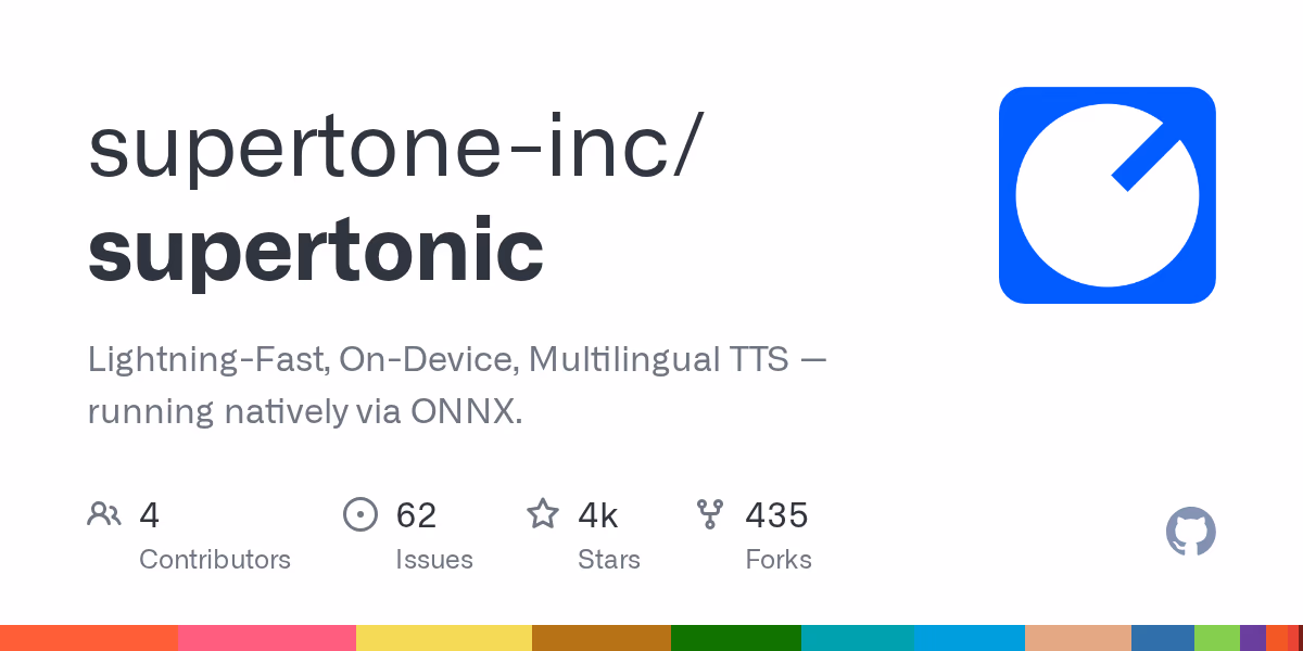 AI资讯：Supertonic极速多语言端侧语音合成的技术框架示意图