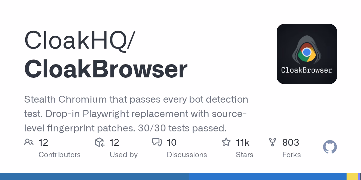 AI资讯：CloakBrowser架构展示其如何修改Chromium内核以绕过检测