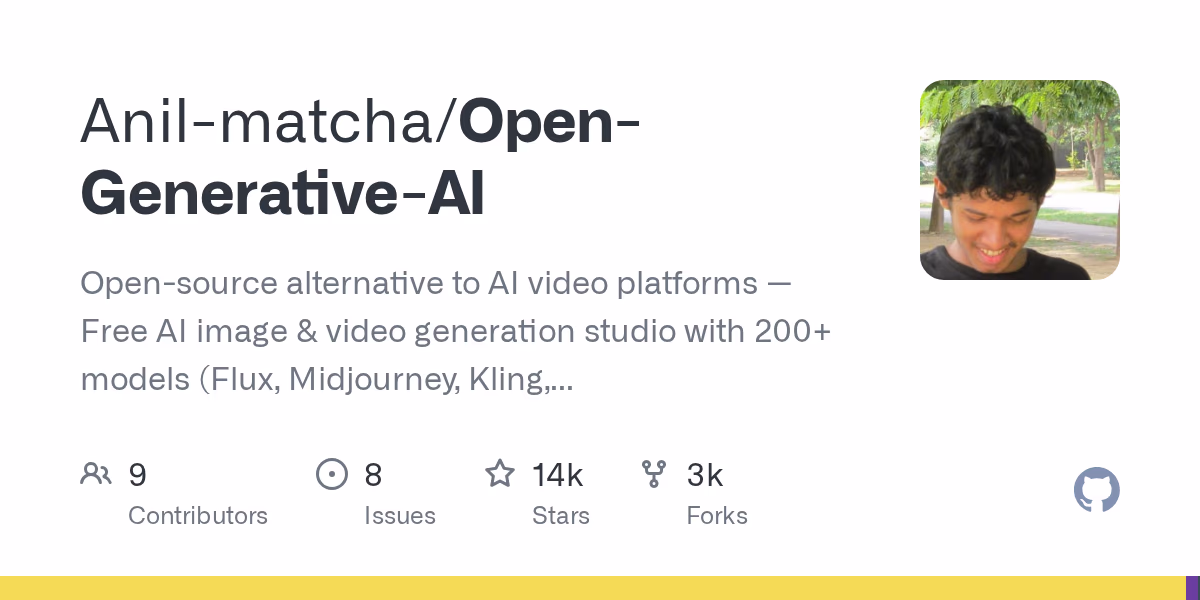 AI资讯：Open-Generative-AI展示了聚合Flux、Sora等多种模型的开源工作站界面