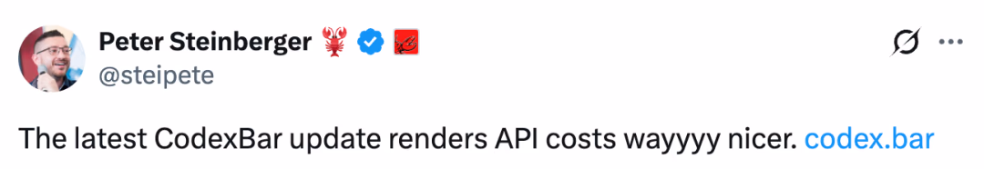 AI资讯:龙虾之父Peter公开展示的单月巨额Token费用明细图