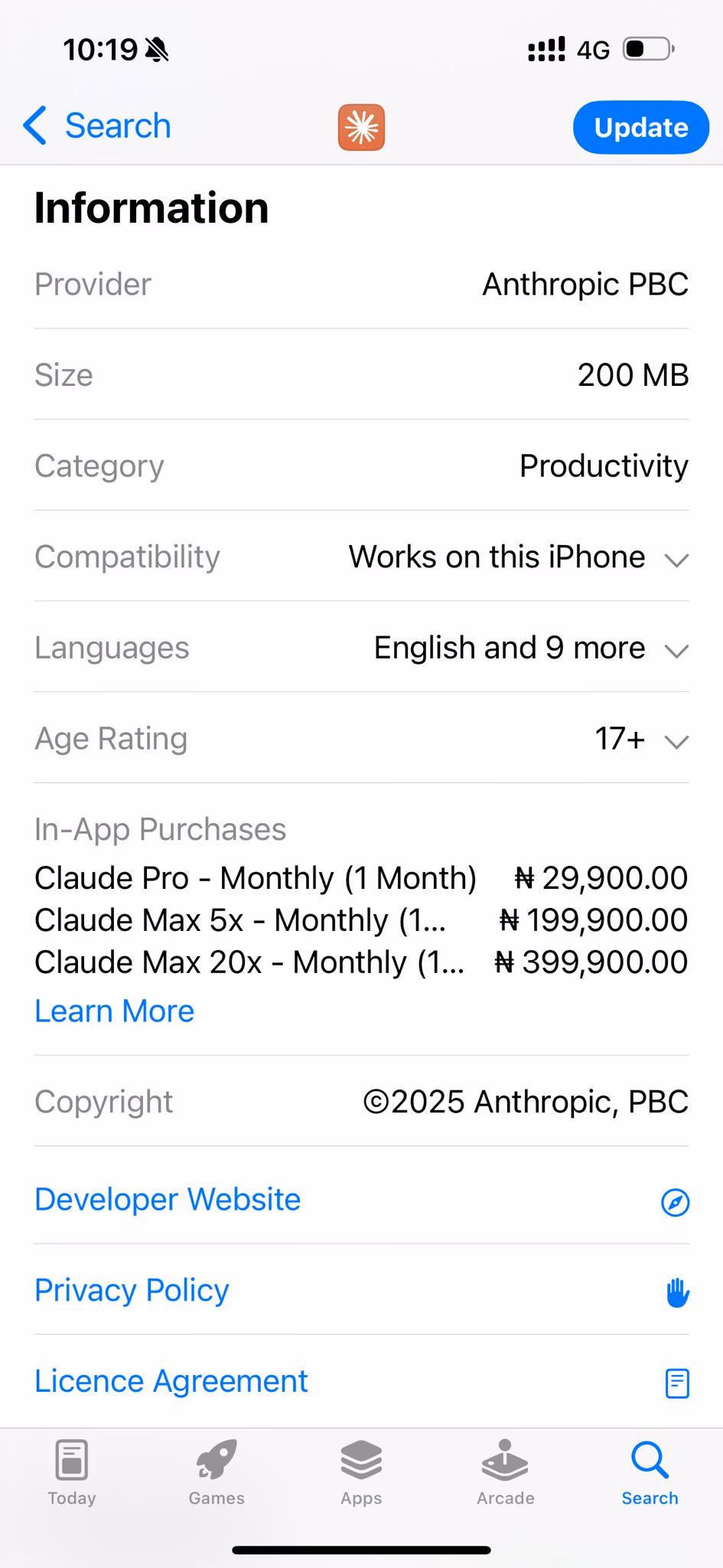 AI资讯：推特用户展示Claude尼日利亚区价格大涨截图