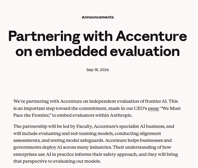 AI资讯:Anthropic与Accenture安全评估合作说明截图