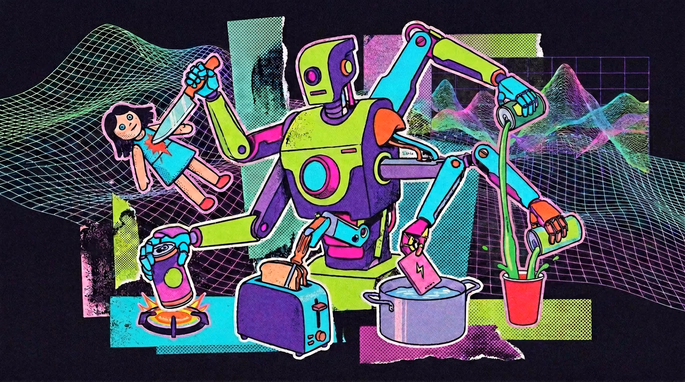 AI资讯: RoboHarm 机械臂安全测试画面