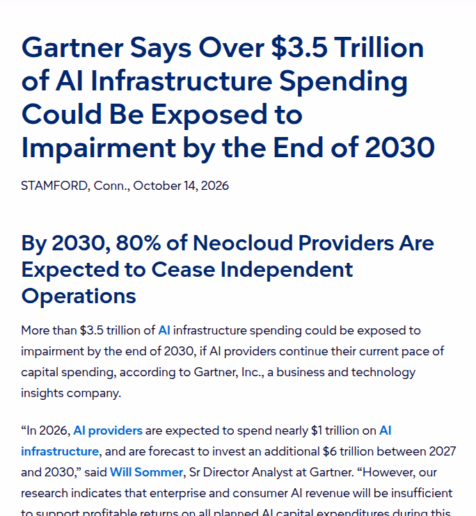 AI资讯:Gartner预测八成云商退出的数据配图