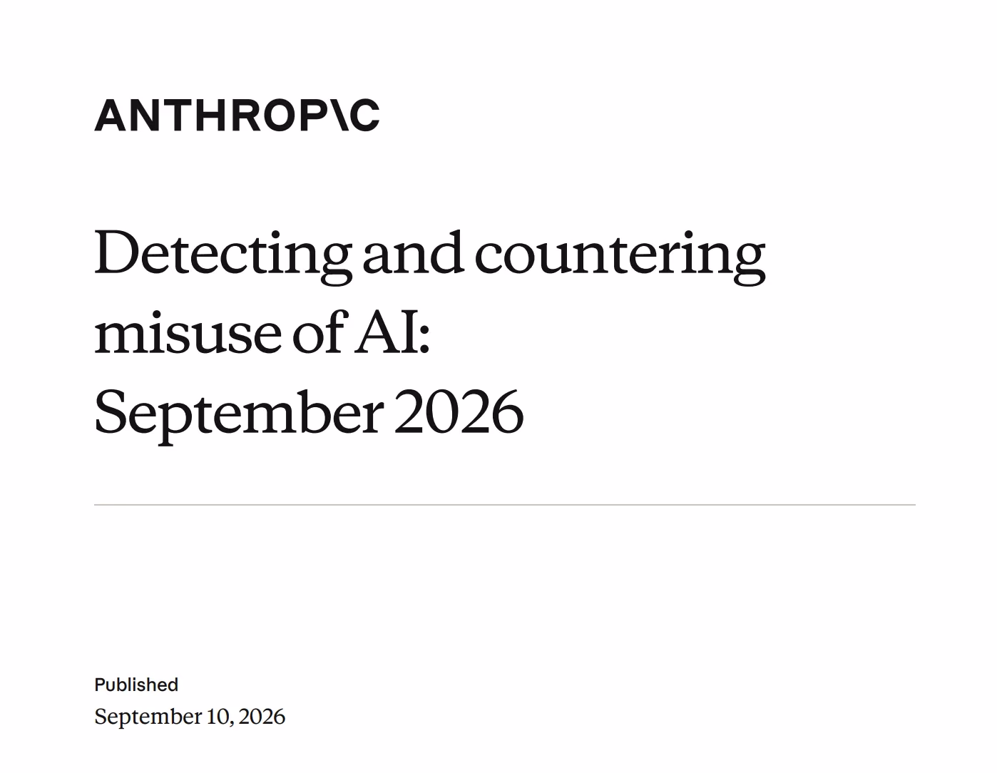 AI资讯:Anthropic滥用报告截图展示具体风险案例